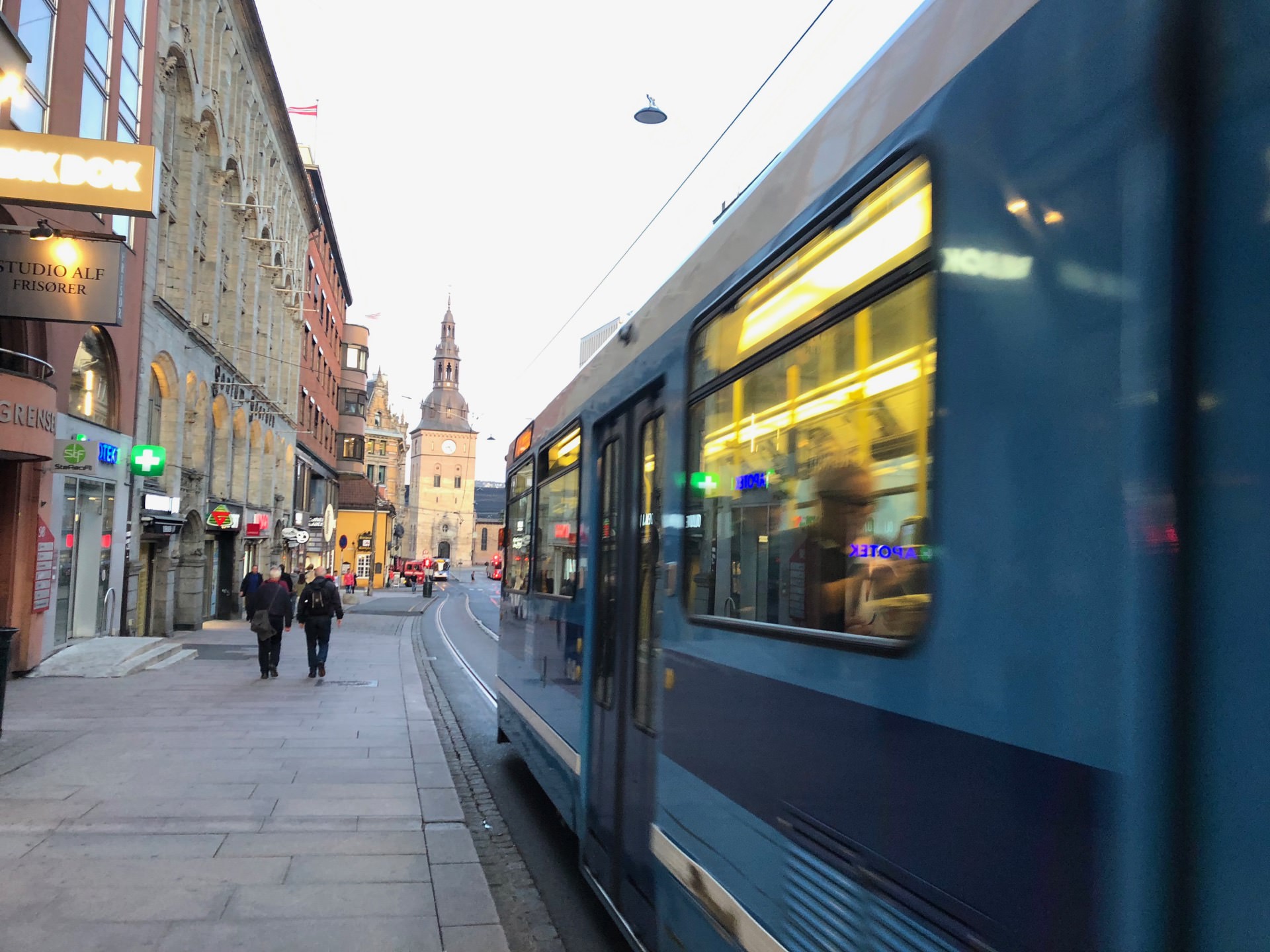 Oslo tram reflections