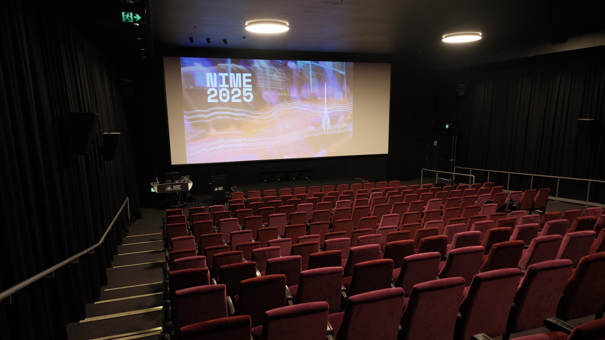 Kambri Cinema where lectures were held (no students yet in this image..)