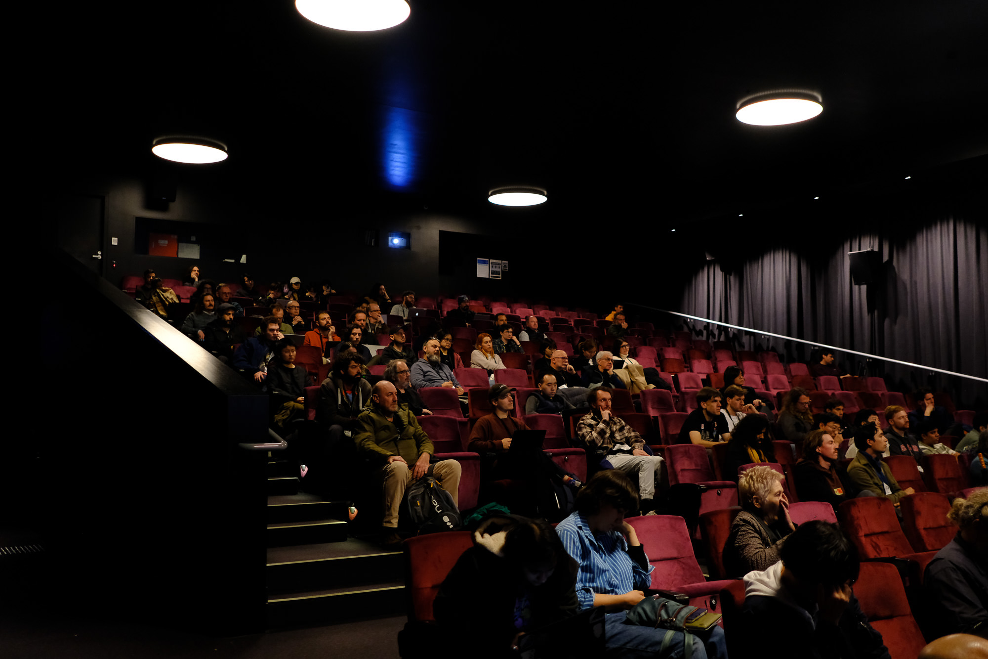 NIMErs ready for knowledge at the first paper session.