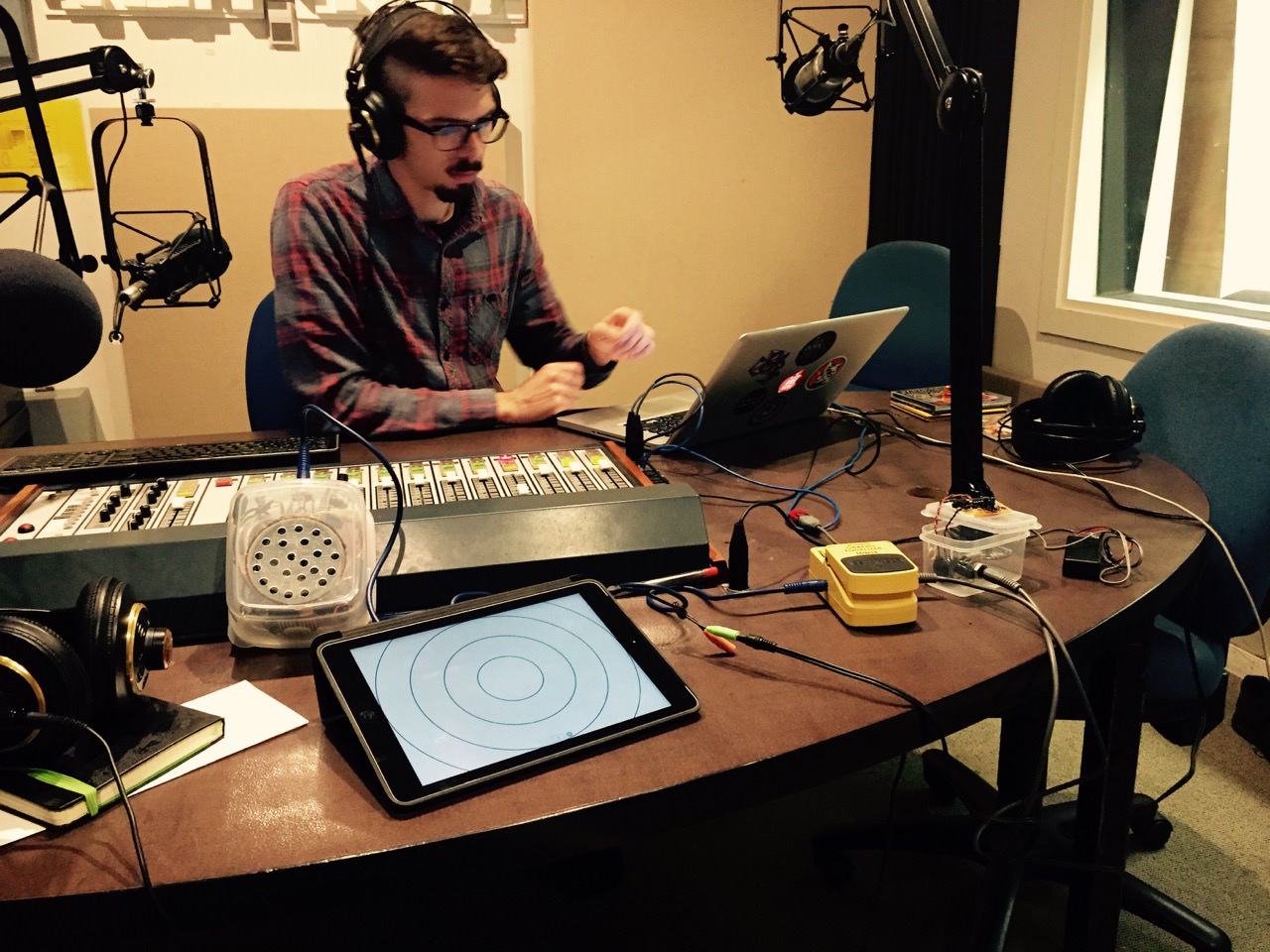 On the radio with Reuben.