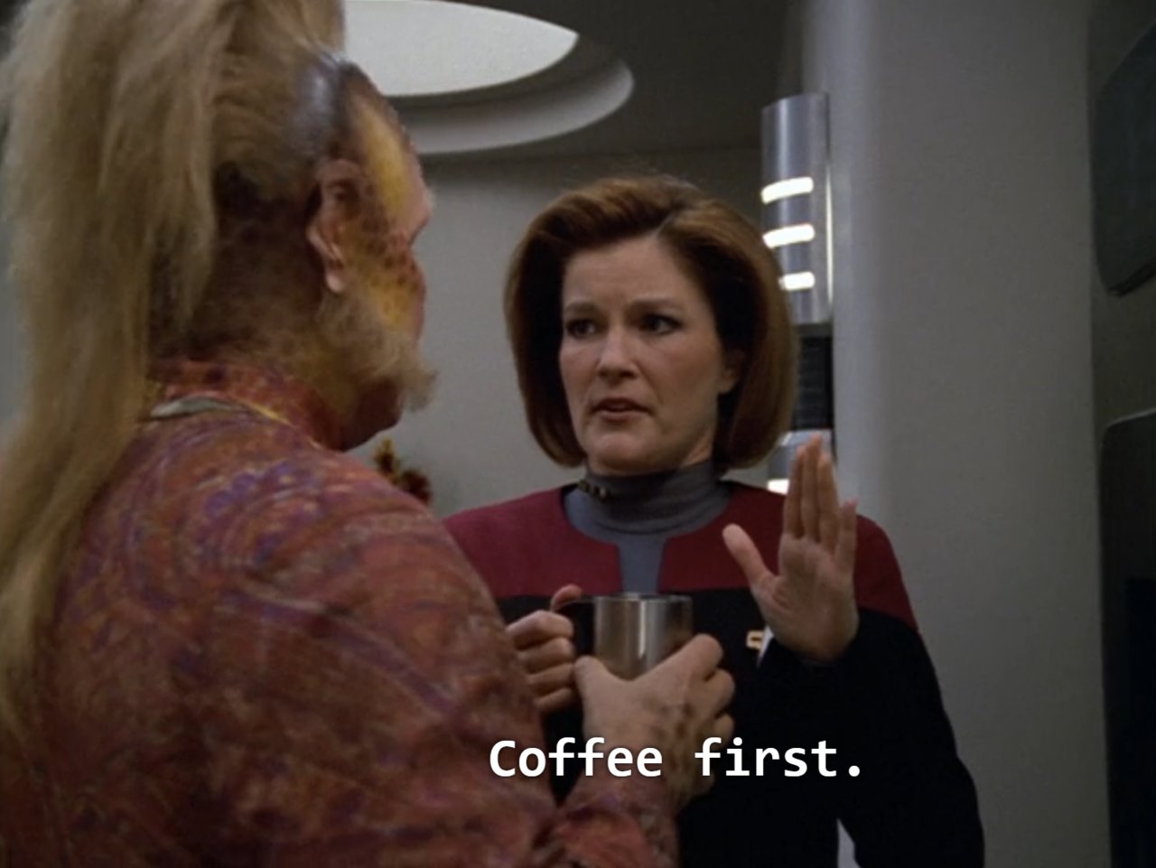 Time for coffee.